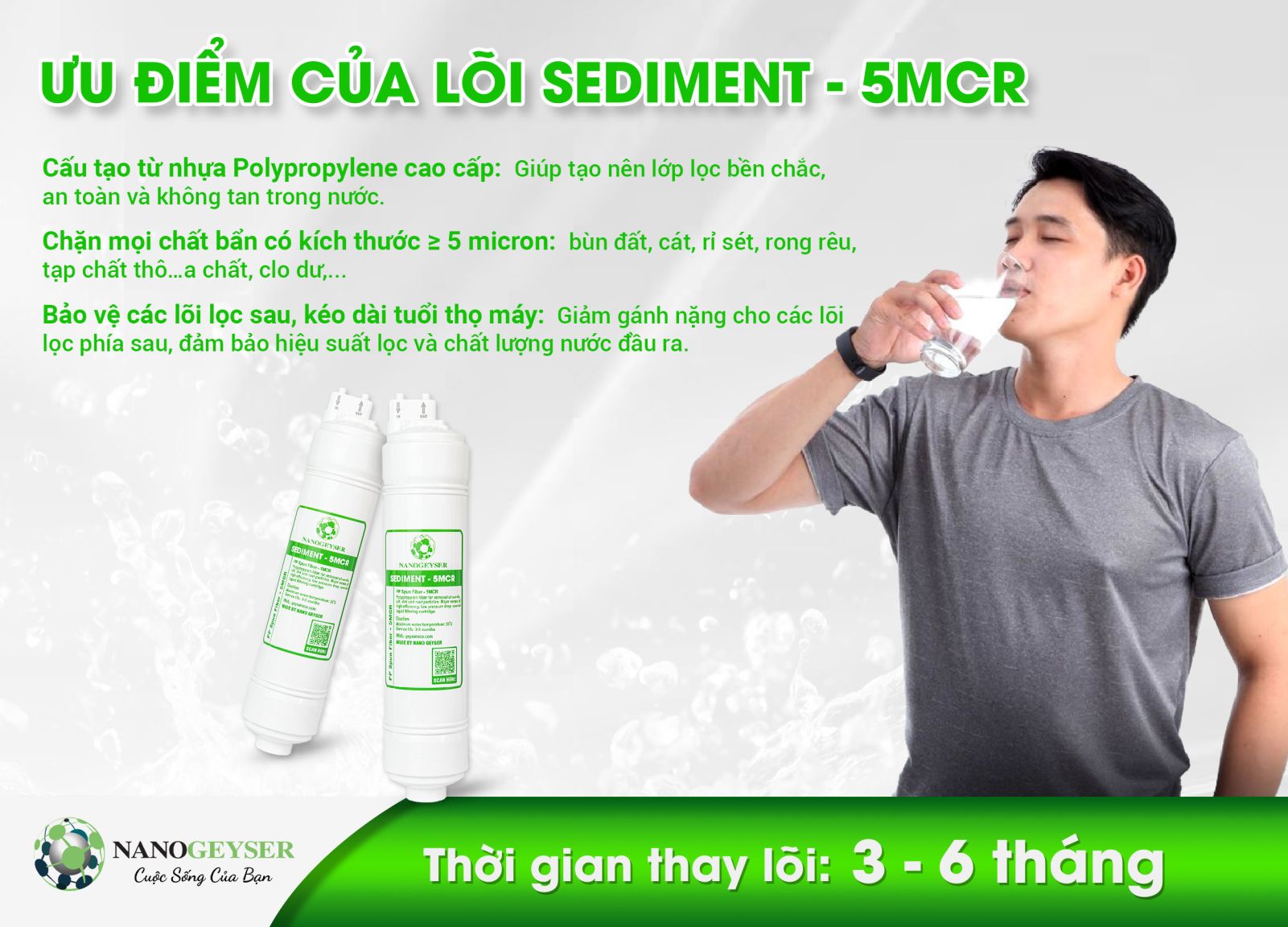 Ưu điểm của lõi Sediment