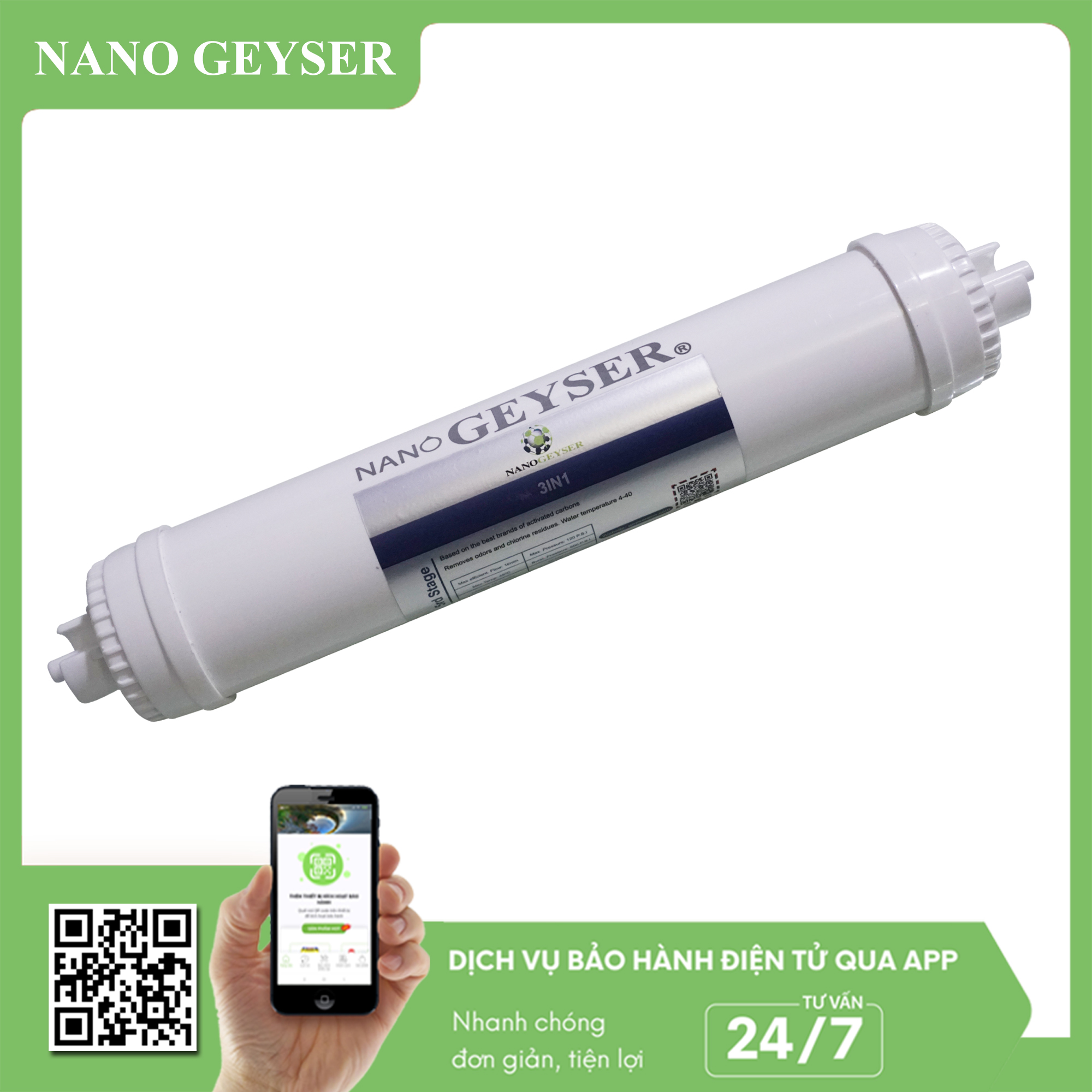 Lõi 3IN1 Filter Nano Geyser