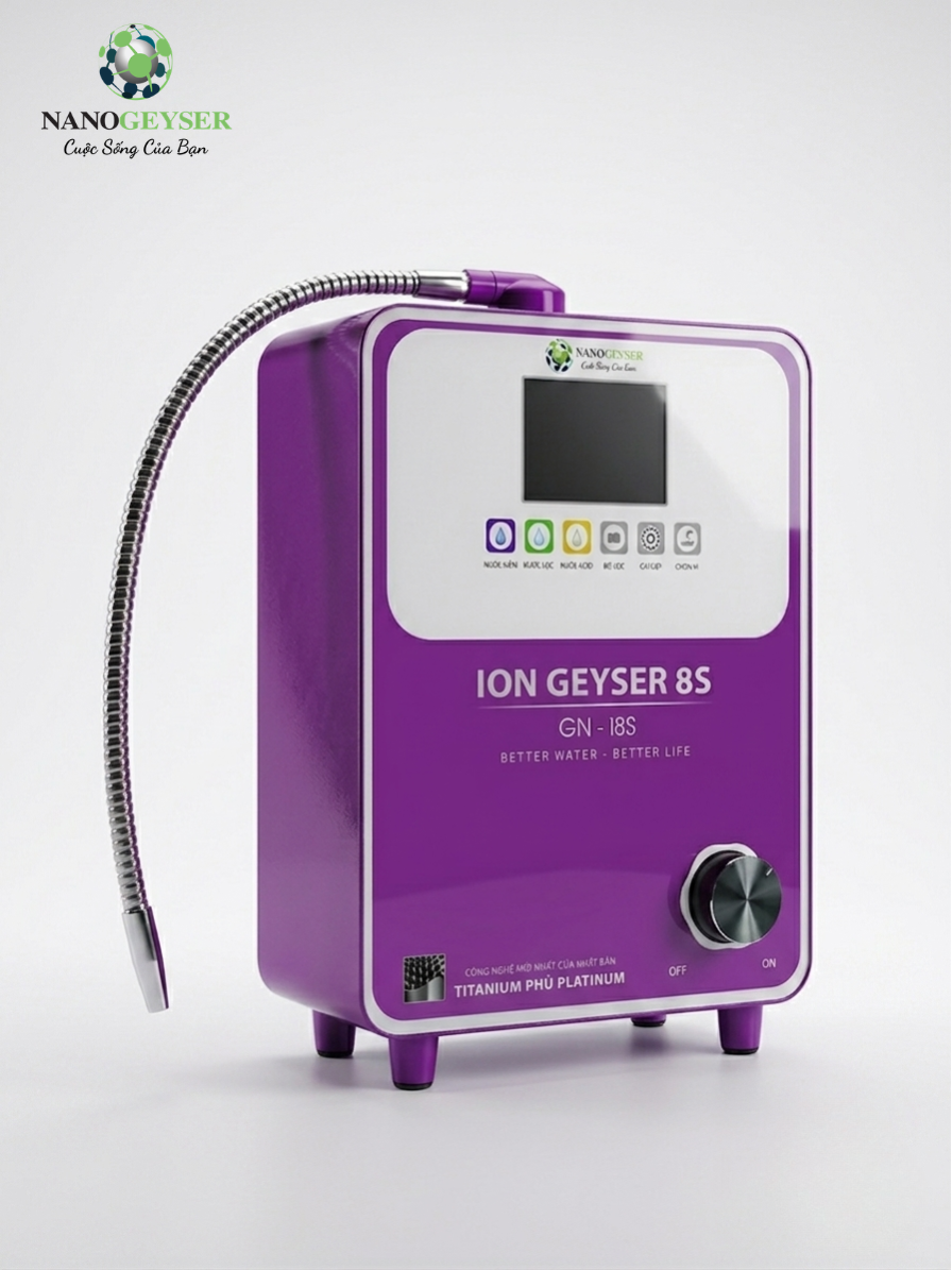 Máy điện giải ion kiềm Nano Geyser - ION GEYSER GN-I8S