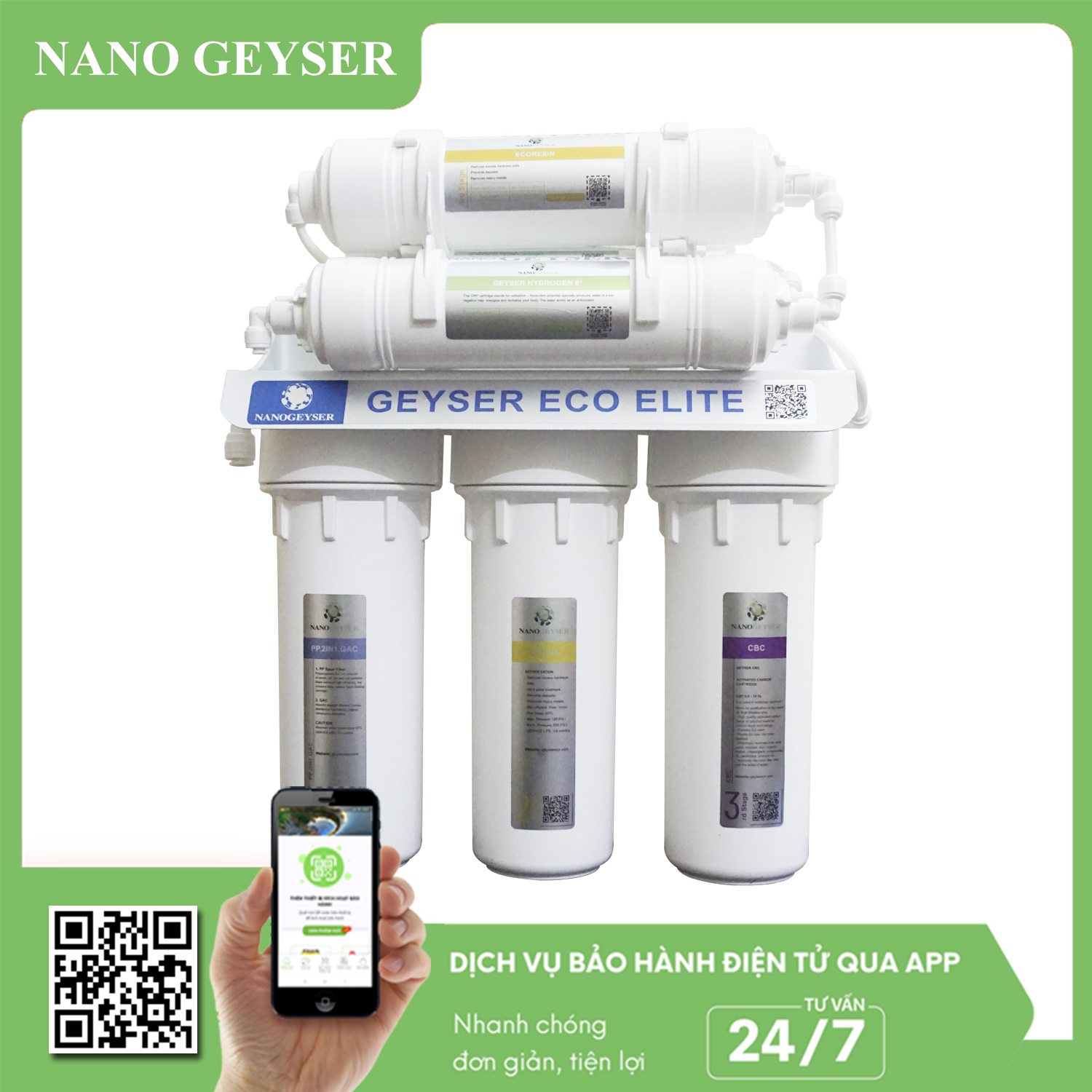 Máy lọc nước Nano Geyser Eco Elite