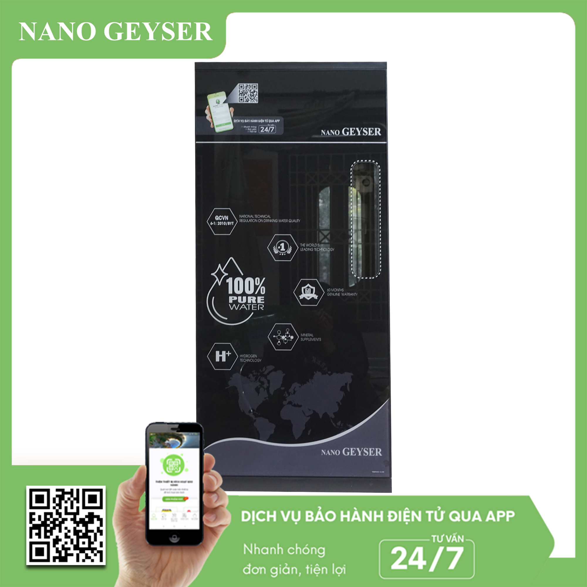 Vỏ tủ máy lọc nước Nano Geyser